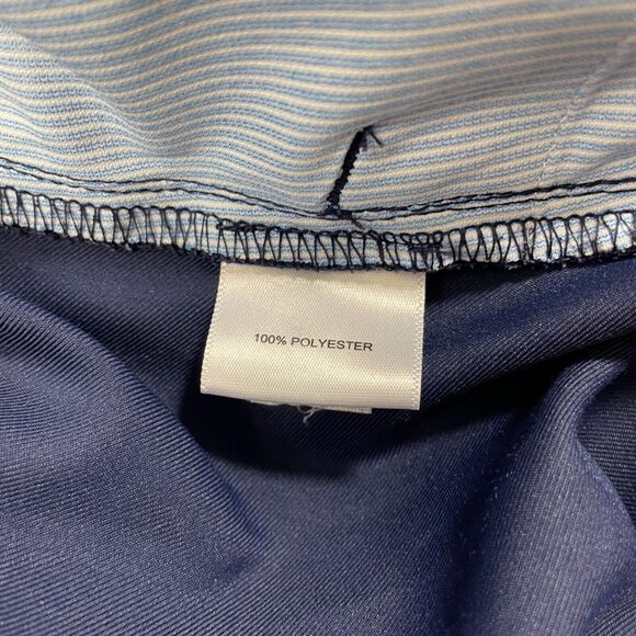 Peter Millar 38 Navy Shorts 100% Polyester Bermuda Golf Tennis Athletic - Picture 4 of 5